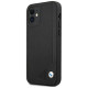BMW Etui BMW BMHCP12SRCDPK iPhone 12 mini 5,4" czarny/black hardcase Leather Deboss