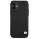 BMW Etui BMW BMHCP12SRCDPK iPhone 12 mini 5,4" czarny/black hardcase Leather Deboss