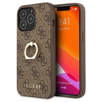 Guess GUHCP13L4GMRBR iPhone 13 Pro / 13 6.1" brown/brown hardcase 4G with ring stand