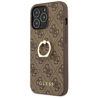 Guess GUHCP13L4GMRBR iPhone 13 Pro / 13 6.1" brown/brown hardcase 4G with ring stand