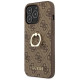 Guess GUHCP13L4GMRBR iPhone 13 Pro / 13 6.1" brown/brown hardcase 4G with ring stand