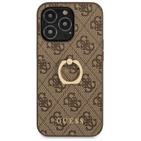 Guess GUHCP13L4GMRBR iPhone 13 Pro / 13 6.1" brown/brown hardcase 4G with ring stand