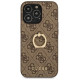 Guess GUHCP13L4GMRBR iPhone 13 Pro / 13 6.1" brown/brown hardcase 4G with ring stand