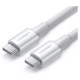 Ugreen cable USB Type C (male) to Type C (male) cable 1m white (US300)