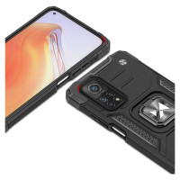 Wozinsky Ring Armor Tough Hybrid Case Cover + Magnetic Mount Mi Poco M4 Pro 5G / Redmi Note 11 5G (China) / Redmi Note 11T 5G / Redmi Note 11S 5G black