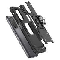 Wozinsky Ring Armor Tough Hybrid Case Cover + Magnetic Mount Mi Poco M4 Pro 5G / Redmi Note 11 5G (China) / Redmi Note 11T 5G / Redmi Note 11S 5G black