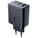 Acefast wall charger USB Type C / USB 32W, PPS, PD, QC 3.0, AFC, FCP black (A5 black)