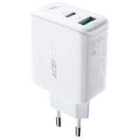 Acefast wall charger USB Type C / USB 32W, PPS, PD, QC 3.0, AFC, FCP white (A5 white)