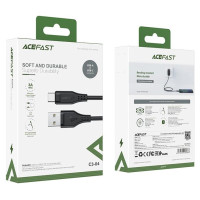 Acefast USB cable - USB Type C 1.2m, 3A black (C3-04 black)