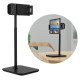 Acefast telescopic phone and tablet holder (135-230mm wide) for the desk 360 ° black (E4 black)