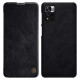 Nillkin Qin Case Case for Xiaomi Redmi Note 11 Pro+ (China) / Redmi Note 11 Pro (China) / Mi11i HyperCharge Camera Protector Holster Cover Flip Case Black