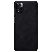 Nillkin Qin Case Case for Xiaomi Redmi Note 11 Pro+ (China) / Redmi Note 11 Pro (China) / Mi11i HyperCharge Camera Protector Holster Cover Flip Case Black