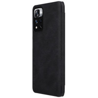 Nillkin Qin Case Case for Xiaomi Redmi Note 11 Pro+ (China) / Redmi Note 11 Pro (China) / Mi11i HyperCharge Camera Protector Holster Cover Flip Case Black