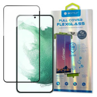 Bestsuit 3D Edge Nano Flexi Glass Glass Film Full Screen Tempered Glass With Frame For Samsung Galaxy S22 + (S22 Plus) Transparent
