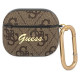 Guess GUA34GSMW AirPods 3 cover brązowy/brown 4G Script Metal Collection