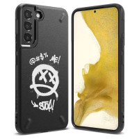 Ringke Onyx Design Durable TPU Cover for Samsung Galaxy S22 + (S22 Plus) black (Graffiti) ()