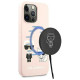 Karl Lagerfeld KLHMP13LSSKCI iPhone 13 Pro  / 13 6,1" hardcase jasnoróżowy/light pink Silicone Ikonik Karl & Choupette Magsafe