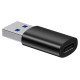Baseus Ingenuity Series Mini USB 3.1 OTG to USB Type C adapter black (ZJJQ000101)