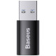 Baseus Ingenuity Series Mini USB 3.1 OTG to USB Type C adapter black (ZJJQ000101)