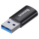 Baseus Ingenuity Series Mini USB 3.1 OTG to USB Type C adapter black (ZJJQ000101)