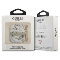 Guess GUA2HCHMAG AirPods cover grey/grey Marble Strap Collection
