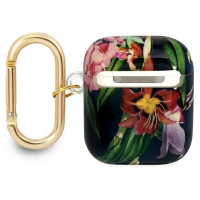 Guess GUA2HHFLB AirPods cover blue/blue Flower Strap Collection