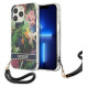 Guess GUHCP13LHFLSB iPhone 13 Pro / 13 6.1" blue/blue hardcase Flower Strap