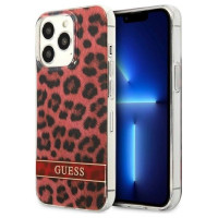 Guess GUHCP13LHSLEOR iPhone 13 Pro / 13 6.1" red/red hardcase Leopard