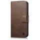 Icarer Oil Wax Wallet Case 2in1 Cover iPhone 14 Plus Anti-RFID Leather Flip Case Brown (WMI14220723-BN)