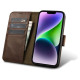 Icarer Oil Wax Wallet Case 2in1 Cover iPhone 14 Plus Anti-RFID Leather Flip Case Brown (WMI14220723-BN)