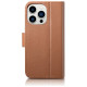 Icarer Wallet Case 2in1 iPhone 14 Pro Leather Flip Case Anti-RFID brown (WMI14220726-BN)