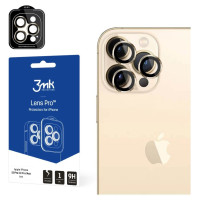 3Mk Protection iPhone 13 Pro Max / 13 Pro 9H Camera Glass for 3mk Lens Protection Pro Series Lens - Gold
