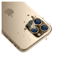 3Mk Protection iPhone 13 Pro Max / 13 Pro 9H Camera Glass for 3mk Lens Protection Pro Series Lens - Gold