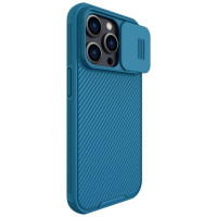 Nillkin CamShield Pro Case iPhone 14 Pro Armored Cover Camera Protector Blue