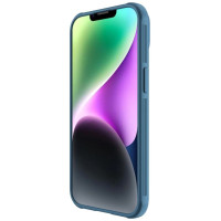 Nillkin CamShield Pro Case iPhone 14 Plus Armored Cover Camera Protector Blue