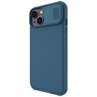 Nillkin CamShield Pro Case iPhone 14 Plus Armored Cover Camera Protector Blue