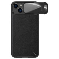 Nillkin CamShield Leather S Case iPhone 14 case cover with camera cover black