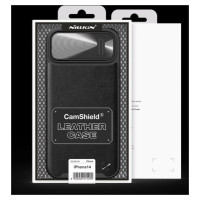 Nillkin CamShield Leather S Case iPhone 14 case cover with camera cover black