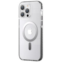 Kingxbar PQY Ice Crystal Series magnetic case for iPhone 14 Plus MagSafe gray