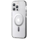 Kingxbar PQY Ice Crystal Series magnetic case for iPhone 14 Plus MagSafe gray