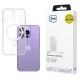 3Mk Protection Case for iPhone 14 Pro compatible with MagSafe from the 3mk MagCase series - transparent