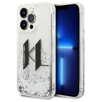 Karl Lagerfeld KLHCP14LLBKLCS iPhone 14 Pro 6,1" srebrny/silver hardcase Liquid Glitter Big KL
