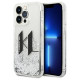 Karl Lagerfeld KLHCP14LLBKLCS iPhone 14 Pro 6,1" srebrny/silver hardcase Liquid Glitter Big KL