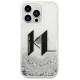 Karl Lagerfeld KLHCP14LLBKLCS iPhone 14 Pro 6,1" srebrny/silver hardcase Liquid Glitter Big KL