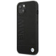 BMW Case BMW BMHCP14MSLLBK iPhone 14 Plus 6.7 "black / black Leather Stamp