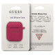 Guess GUACCSILGLFU AirPods cover fuchsia / fuchsia Silicone Glitter