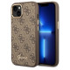 Guess GUHCP14MHG4SHW iPhone 14 Plus 6.7 "brown / brown hard case 4G Vintage Gold Logo