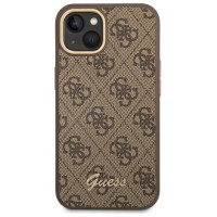 Guess GUHCP14MHG4SHW iPhone 14 Plus 6.7 "brown / brown hard case 4G Vintage Gold Logo