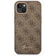 Guess GUHCP14MHG4SHW iPhone 14 Plus 6.7 "brown / brown hard case 4G Vintage Gold Logo