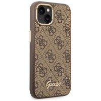 Guess GUHCP14MHG4SHW iPhone 14 Plus 6.7 "brown / brown hard case 4G Vintage Gold Logo